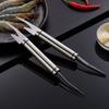 1/2Pcs Stainless Steel Shrimp Cutter Multifunction Double-ended Removal Shrimp Line Fish Scaler Household Kitchen Seafood Gadget