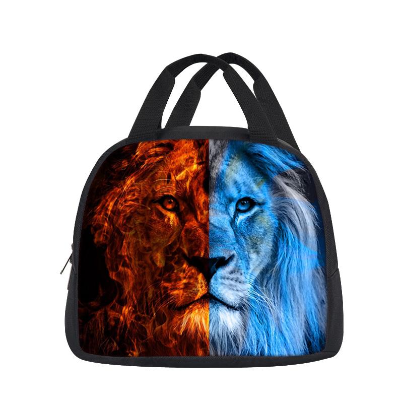 lion lunch bag versatile cartoon large capacity new item, best gift for boys and girls on school birthdays