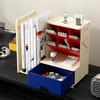 Large-Capacity Desktop Pen Holder Oblique Design Book Storage Rack Durable Desk Organizer  Home