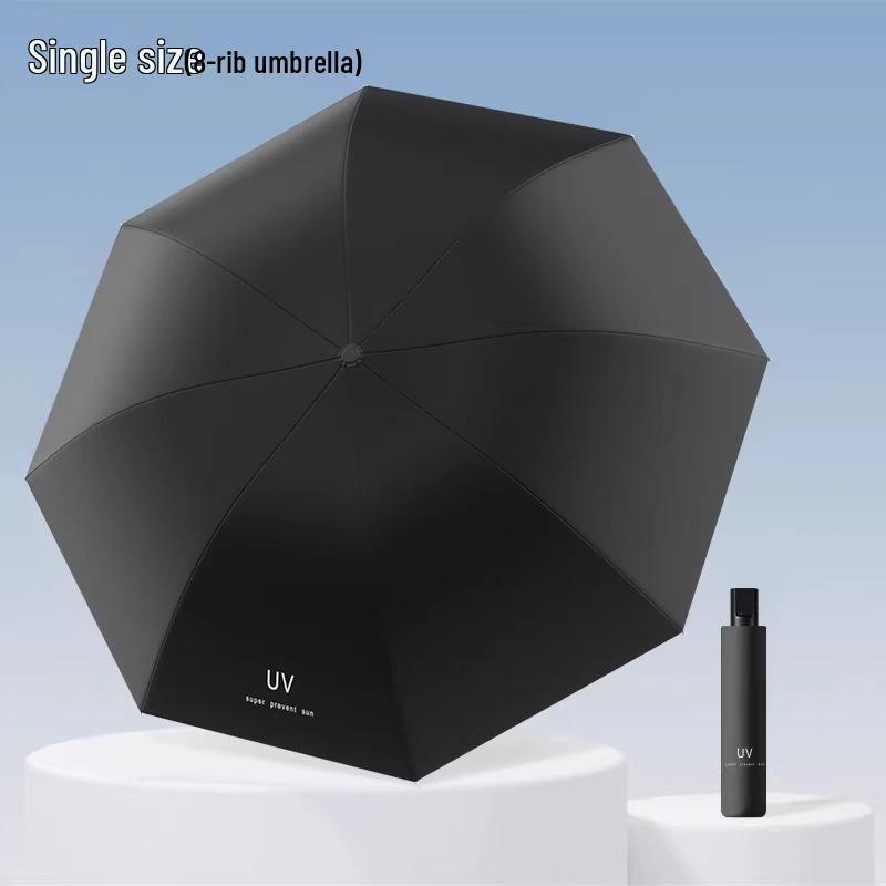 Twelve-Rib Thickened Reversible Umbrella - Large Folding Dual-Use for Rain & Sun Protection
