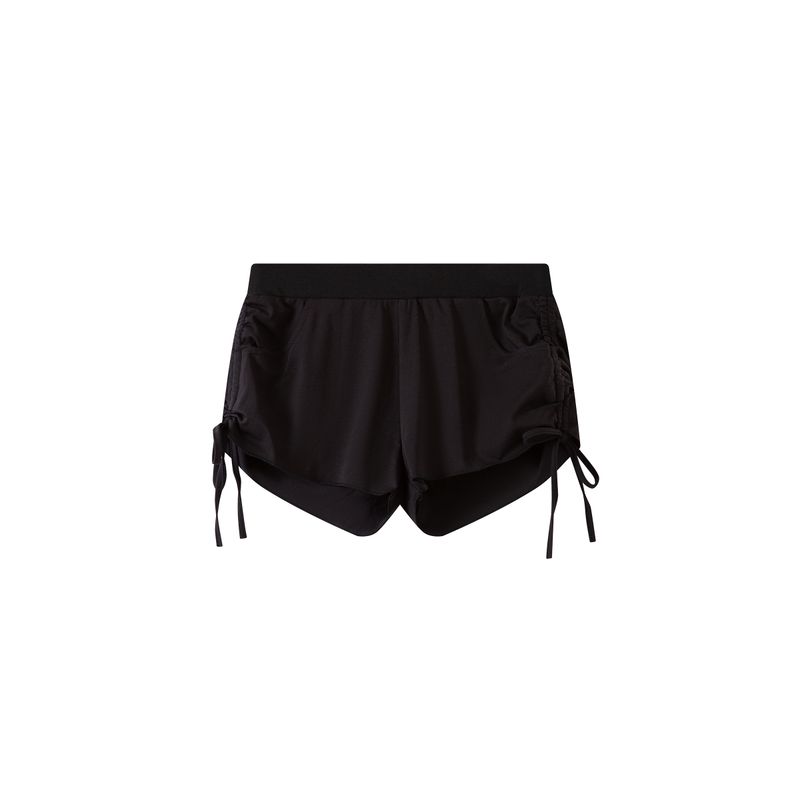 

Thelight Повседневные шорты-бермуды на кулиске для женщин, облегающие, универсальные, черные, облегающие Black L