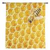 Bee Honeycomb Sheer Curtains Bedroom Voile Curtain Living Room Window Sheer Curtains Kitchen Tulle Drapes