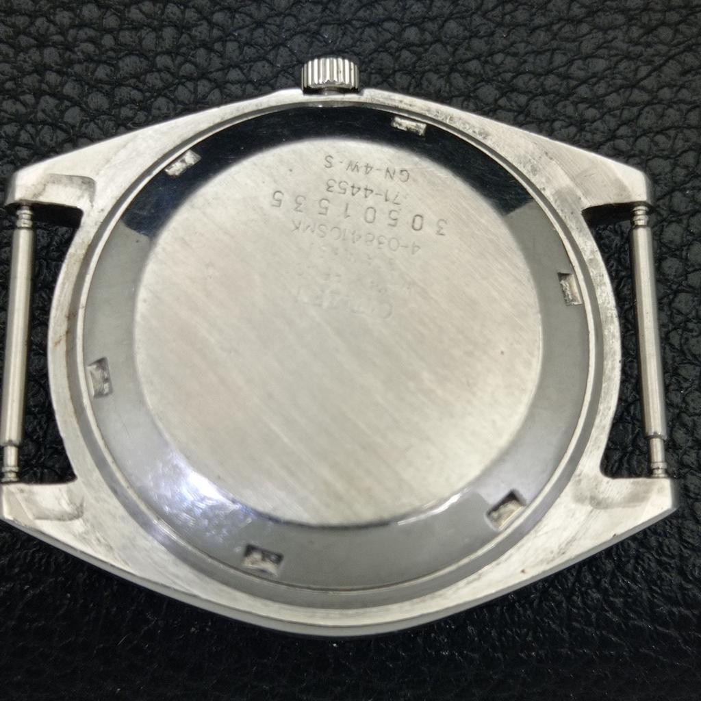 JAPAN VINTAGE CITIZEN AUTOMATIC 8200 MENS BLACK COLOR DIAL WATCH a702778-1 R210-a702778