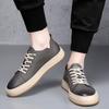 2024 New Designer Men Shoes Casual High Quality Leather Thick Soled Board Shoes Classic Lace-up Walking Running Sports for Men