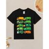 European Sizes Soft Breathable Garbage Truck Recycling Day Trash Waste Separation Birthday T-Shirt for Kids | Boys & Girls Graphic Tee