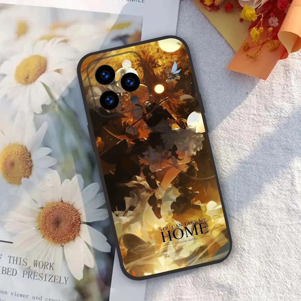 

1 шт. Мариса Кирисаме аниме Touhou чехол для телефона силиконовый мягкий для iPhone 16 15 14 13 12 11 X XR Plus Pro Max Plus For IPHONE 16PROMAX