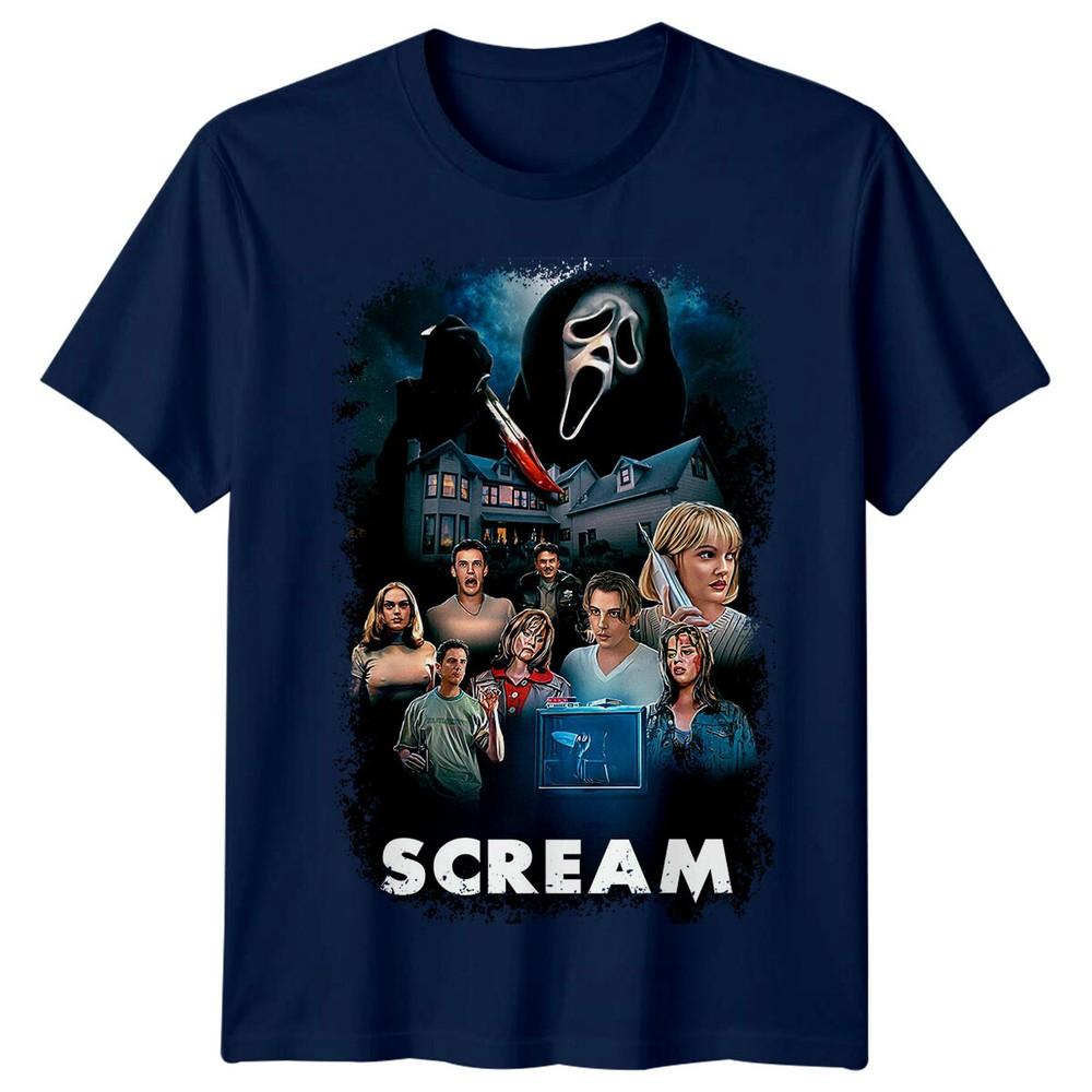 Scream 1996 Movie Poster Inspired Tshirt Retro 90s Tee Unisex