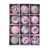 12pc Painted Christmas Ball Set - 6cm Ornaments for Tree & Holiday Decor
