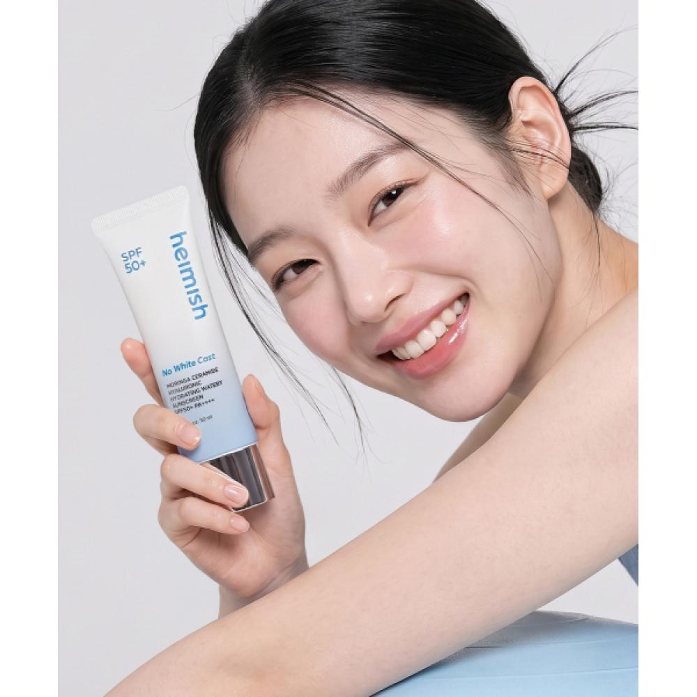 Heimish Moringa Ceramide Hyaluronic Acid Hydrating Watery Sunscreen Spf50+ Pa++++ 50ml