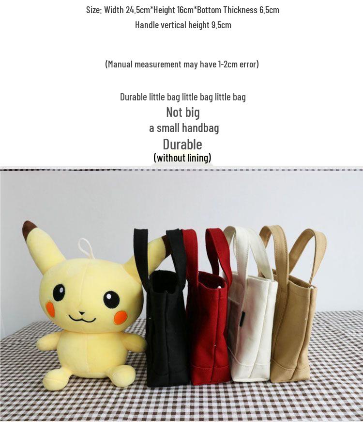 Literary Canvas Tote Bag - Neue Handtasche im japanischen und koreanischen Stil für Damen, niedlicher und lässiger Handyhalter.