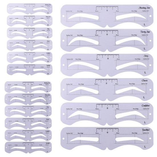 1 Ensemble de Pochoirs à Sourcils avec Corde Reutilisable Guide de Cartographie des Sourcils pour Femmes Outils Modèle de Mise en Forme DIY