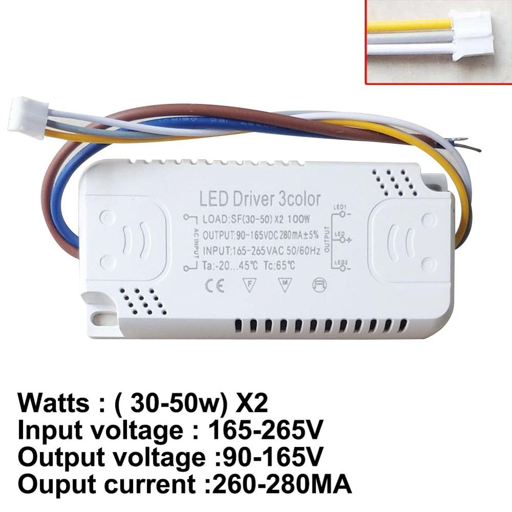 Transformateur LED 3 Couleurs 20-40W – Driver Non Isolé Puissant Et Sécurisé Pour Éclairage LED