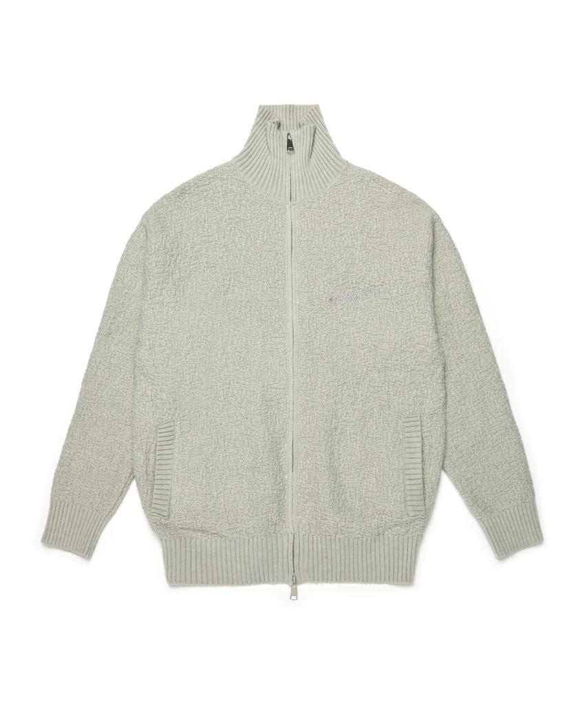 Starryeyed Boucle Two-Way Zip-Up Knit (Gray)