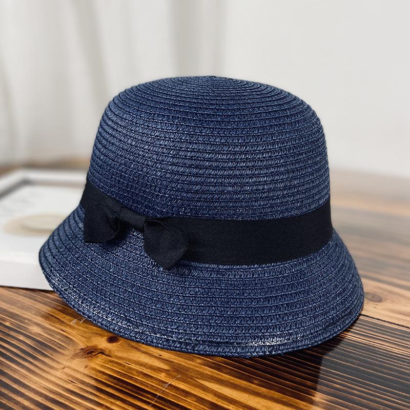 Sun hat that covers the face, small bucket hat, beach fisherman hat, women's straw hat, straw-braided small brim, sun protection, summer fashion