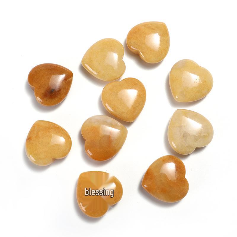 2cm Natural Rose Quartz Heart Crystal Gemstone