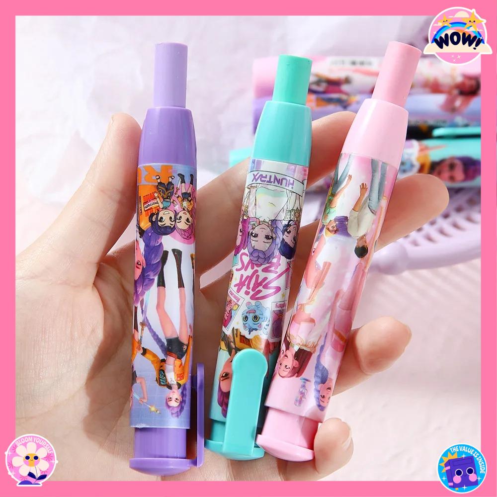 Witch Hunting Squad Press Eraser K-POP Pen Type Correction Eraser High Beauty Elementary School Stationery