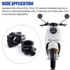 2pcs 7/8"22mm Motorcycle Handlebar Mirror Mount Black Motorcycle Mirror Mount Bracket  For Scooter