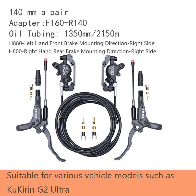 XOD H800/H880 Elektrische Scooter Hydraulische Schijfrem voor KUKirin G2 Master G2 Ultra G2 PRO 2025 Elektrische Scooter Hydraulische olie b