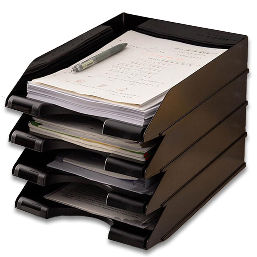 

AZNABLE A4 Document Tray, Document Shelf, Letter Case, Document Case, Document Holder, Letter Rack, Desk Organizer