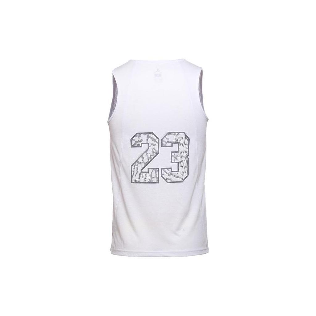 Jordan Quick-Dry Basketball Tank Top Men Tops White 789481-100