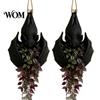 Gothic Flower Pot Bat Shaped Hanging Planter, Plant for Indoor Outdoor Garden Decorative Basin Vines Wall Decor, Unique Wing Flowerpot Succulents And