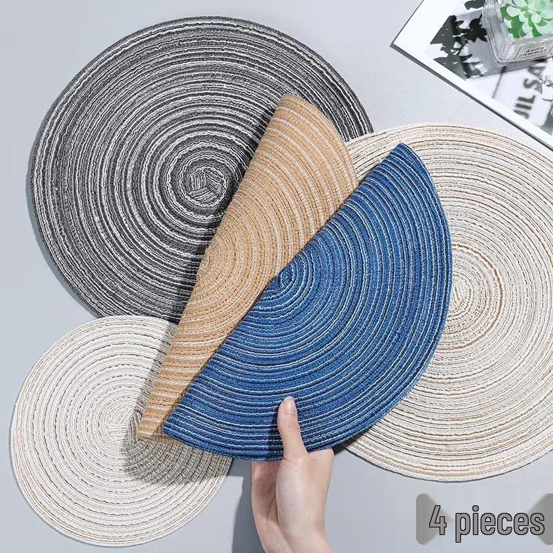 

Изолированная подставка на стол в скандинавском стиле - Креативная подставка, защищающая от ожогов, и плетеная круглая подложка для посуды Gray Small [1 piece]