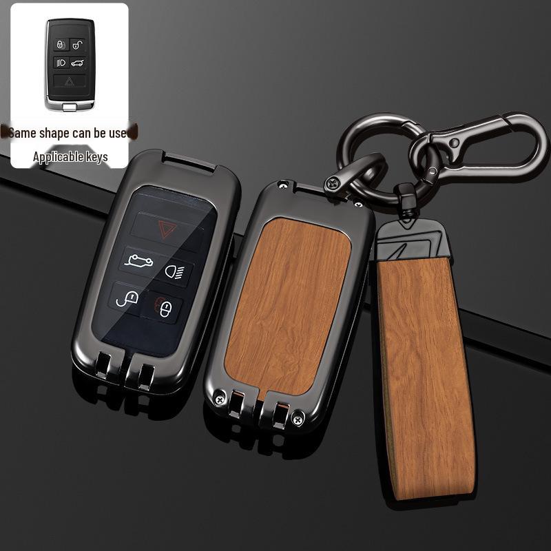 Land Rover Key Case for Range Rover, Defender, Velar, Evoque, Discovery 4, Freelander, and Discovery 5 - Metal Car Key Bag.