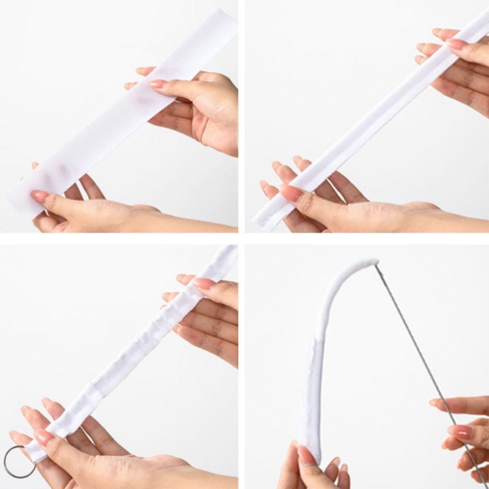 Non-rust Stainless Steel Sewing Loop Turner Hook Sewing Tools Fabric Flipper Threading Device