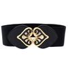Trendy Womens Black Stretch Waist Belt Offering A Slender Look With Versatile Wear Options