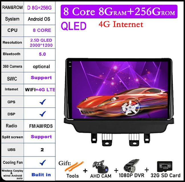 Android 14 For Mazda CX-3 CX3 Mazda 2 DK 2014-2021 QLED IPS CarPlay DSP Car Radio GPS Multimedia Player Navigation HU DVD 4G LTE