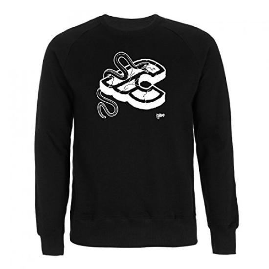 Cinelli Mike Giant Black Crew Size XL for Road Bikes Sweatshirt, (CMGCREWBKXL)