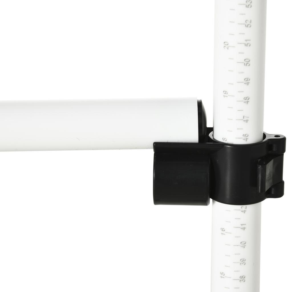 Set of 4 Adjustable Height Dog Agility Hurdles for Dog Training with Carrying Bag Included, 99x65x94cm, White