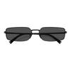 Prada [Available Prescriptions] Solid Color Design Rectangular Sunglasses Women's Black