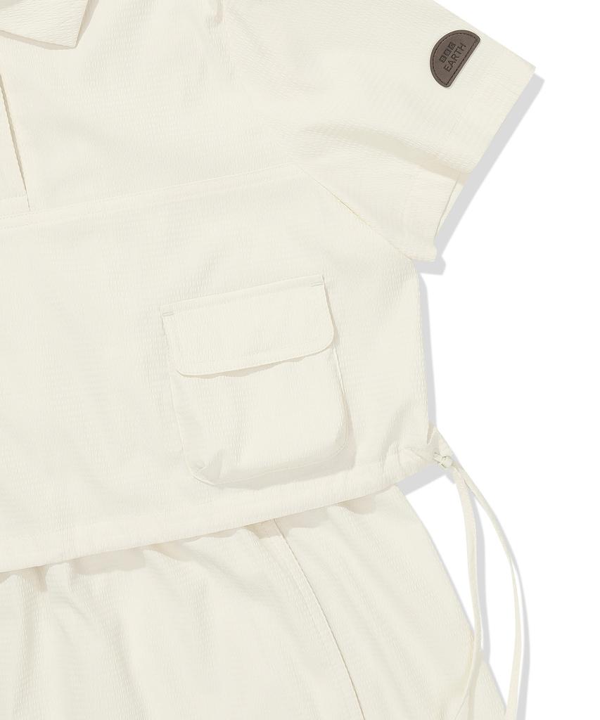 Bbc Earth Women'S Layered Cool Seaker Dress Vanilla