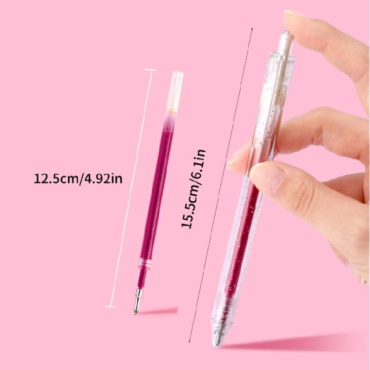 Glitters Gel Pen Multiple Color Glitters Pen for Making Card Colored Gel Marker for Coloring Journaling Drawing Craft