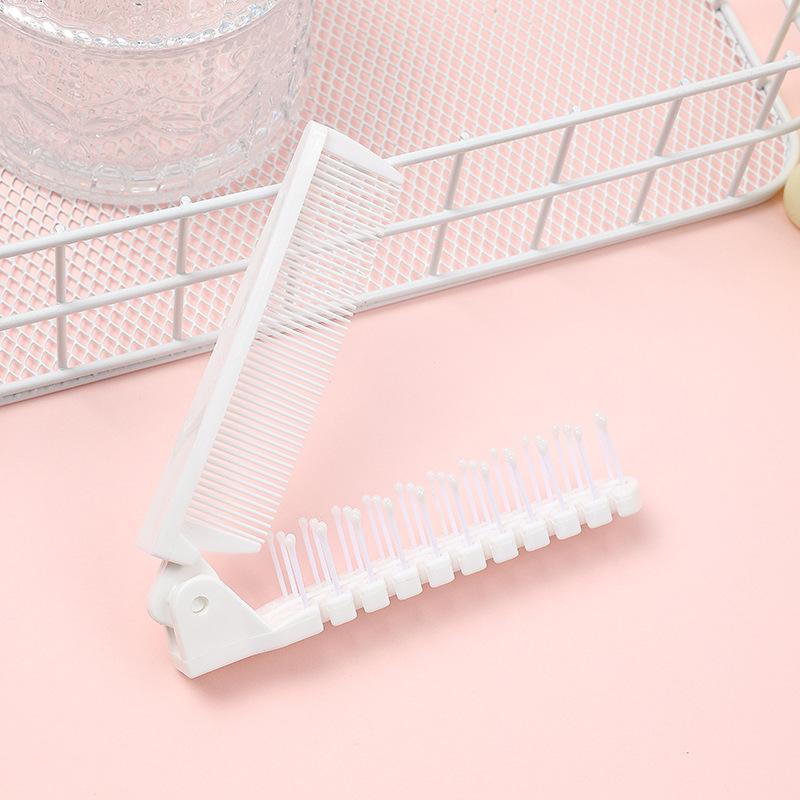 1Pcs Simple and Anti Static Plastics Portable Home Outdoor Hair Comb for Hair Accessories Multi Color Folding Hair Comb