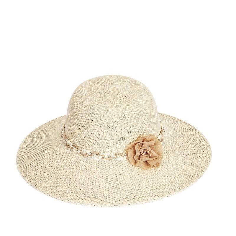 Straw hat women's outdoor travel sunscreen hat bucket hat basin hat elegant versatile women's sun hat breathable adult
