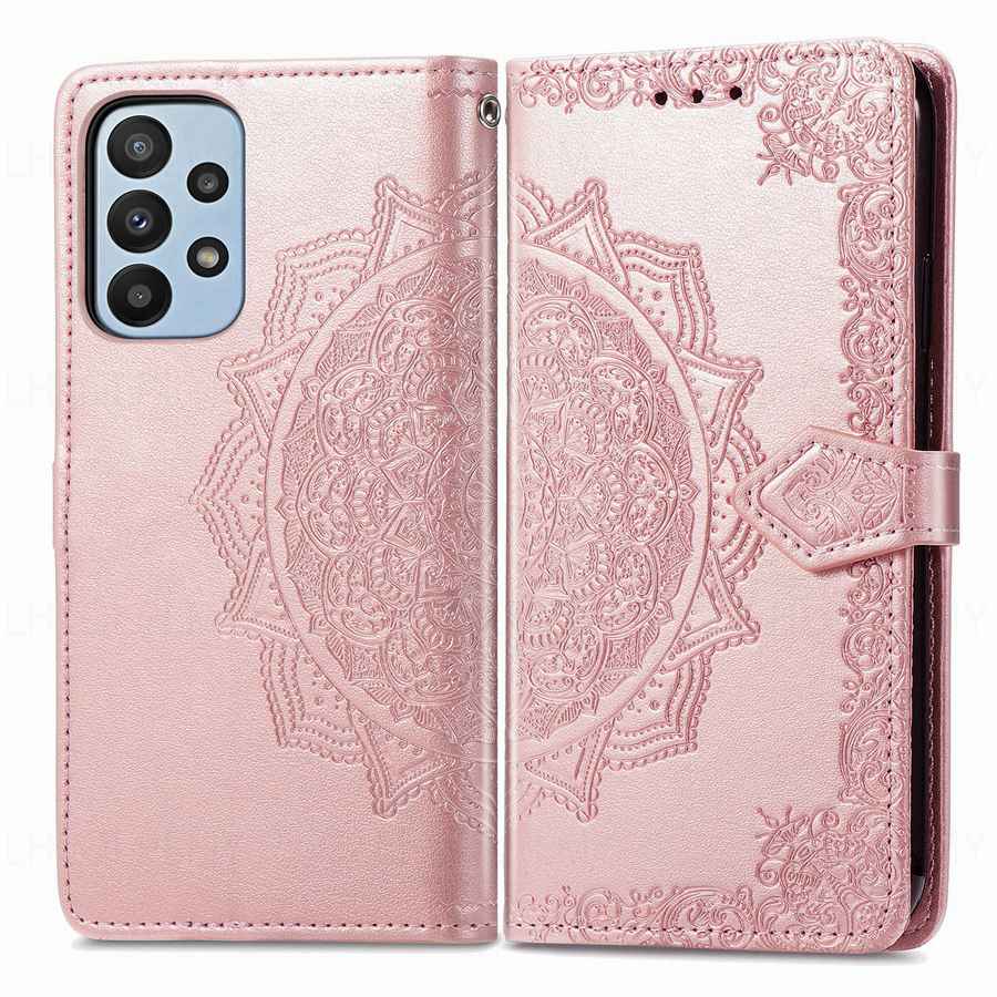 Foral Book Leather Wallet Flip Case For Samsung Galaxy A15 A13 A56 A23 A14 A25 A35 5G A53 A34 A32 A17 A54 A16 A55 A26 A36 S24 S25 S26 A37 A57 Cover