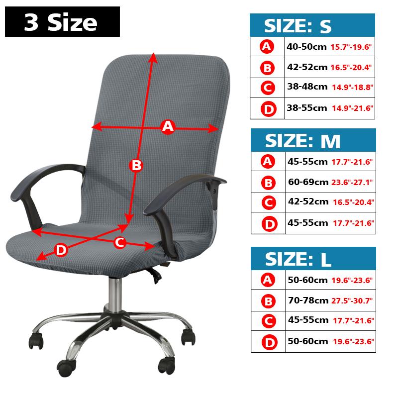 Waterproof  Chair Cover Jacquard Office Computer Chair Cover Gaming Armchair Seat Cover Elastic Stretch Anti Dirty Removable