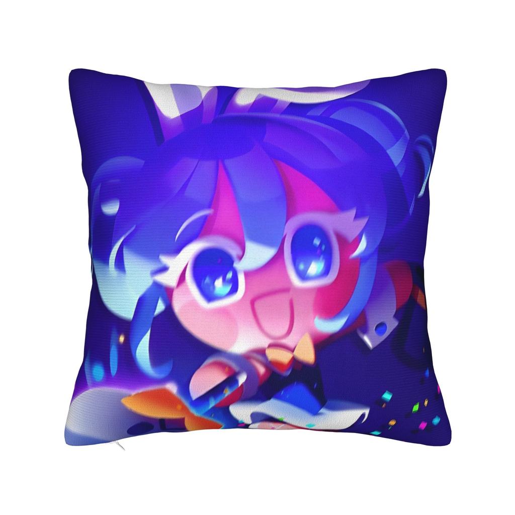 Milky Way Cookie Pillowcase Polyester Cushion Cover Decorations Cookie Run Kingdom Throw Pillow Case Cover Home Square 18'