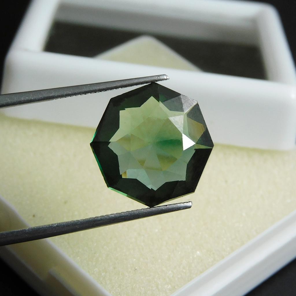 Natural Green Sapphire For Pendant Fancy Cut 7.80 Ct Loose Gemstone CERTIFIED M-58-Ra