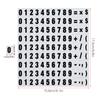 120 Pieces Magnetic Numbers Mathematical Operation Magnets Calendar Dates Indicators for Whiteboard