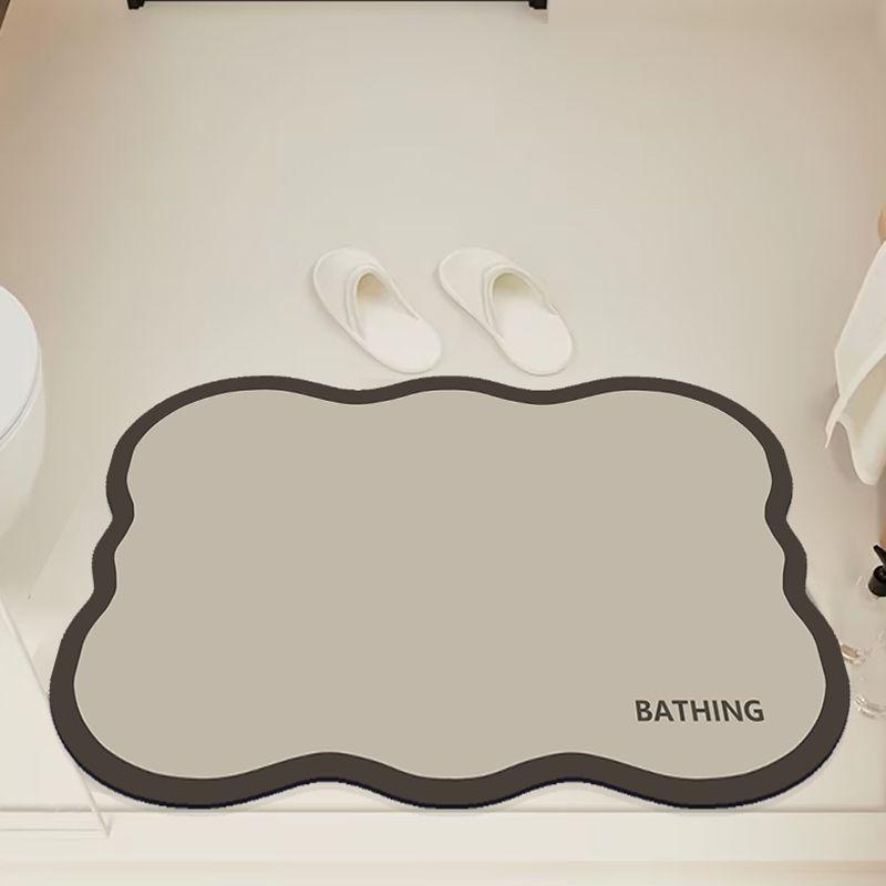 New Soft Diatom Mud Moisture-wicking Mat Slip-resistant Quick Dry Foot Mat Bathroom Door Dirty Mat Durable Durable