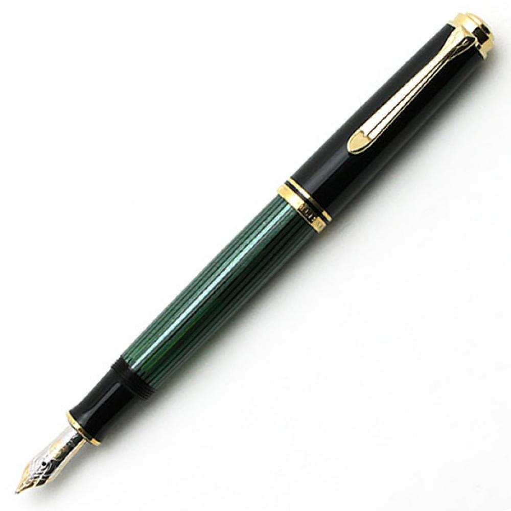 

Pelican Sue Bellane M600 Fountain Pen Green Stripe F extra fine print