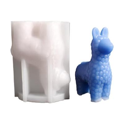 Silicone Alpacas Shaped Mold for Creating 3D Candle Epoxy Resin Handmade Wedding Decoration Mould Handmade Candle Tool