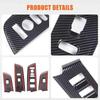 4-Color Carbon Fiber Texture ABS Window Switch Panel Cover for Honda