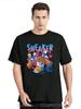 Baumwoll T-Shirt Sneaker Mädchen Grafik Oversized T-Shirt Lässige Unisex Oberteile T-Shirts Rundhals Sommer Hip Hop Streetwear Herrenbekleidung