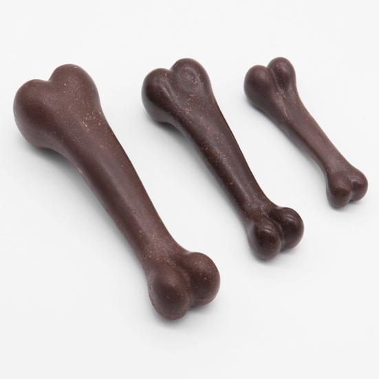 Bones Shaped Dog Toys for Aggressive Chewers Beef Flavor Dog Chew