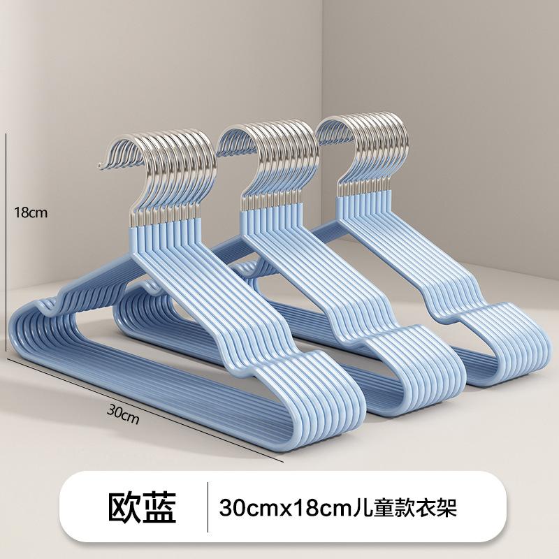 Non-Slip Coated Metal Suit Coat Hangers Heavy Duty Clothes Hangers Metal Shirt Jacket Hanger with Round Notches for Dress