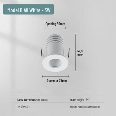 3W 4000K Mini Einbau-LED-Spotlight
